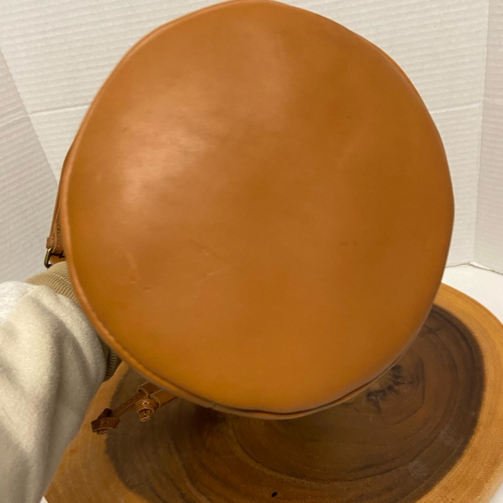 Pendleton Drawstring Leather Bucket Bag - image 6